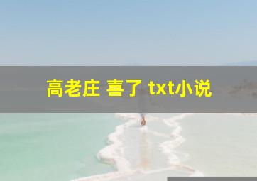 高老庄 喜了 txt小说